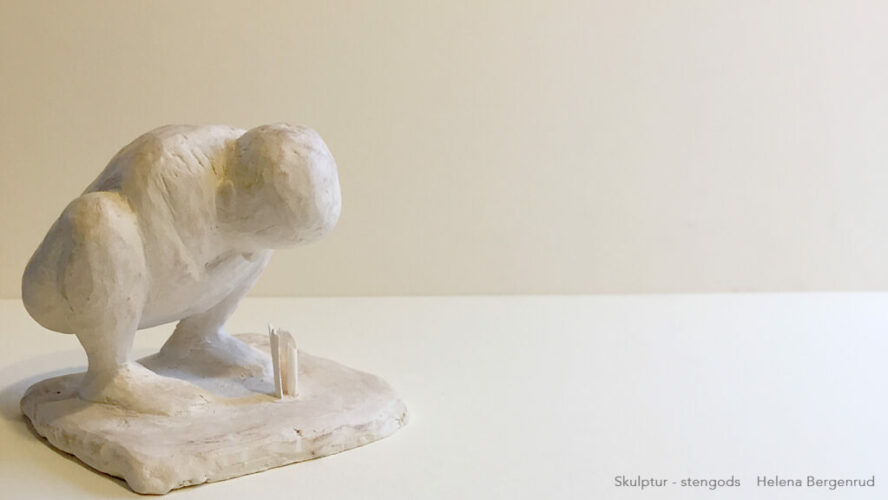 5. SKULPTUR, STENGODS STORLEK H. 8 CM Helena Bergenrud